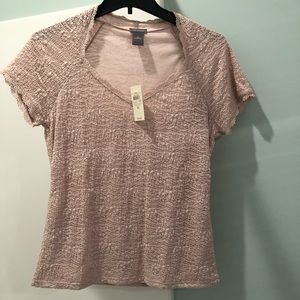 NWT Ann Taylor Pink Lace Blouse